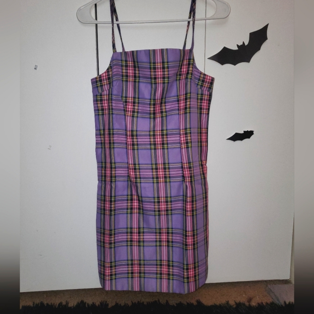 Shein Pastel Plaid Dress - Size Small